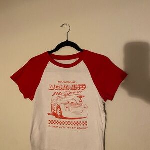 Red and White Lightning McQueen T-Shirt